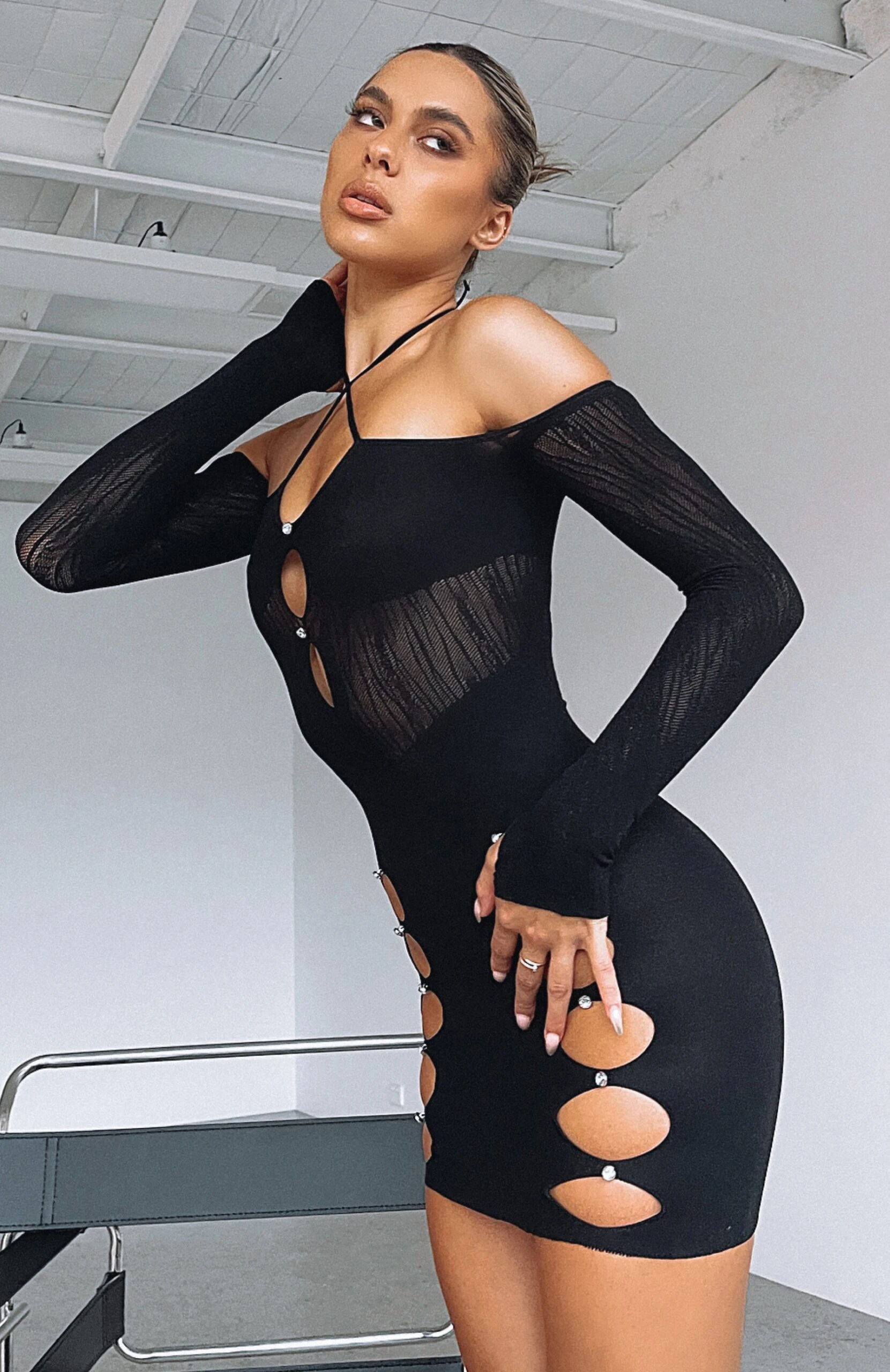 Keep On Looking Mini Dress Black 3 Keep On Looking Mini Dress Black