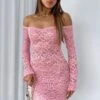 Lavish Style Long Sleeve Mini Dress Pink -White Fox Sales LAVISH STYLE LONG SLEEVE DRESS 22.08.23 02 b1d21760 b415 445d 8d16 6de39e2898c3