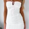 Lots Of Love Mini Dress White