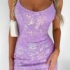 Need A Reason Sequin Mini Dress Lilac 1 Need A Reason Sequin Mini Dress Lilac -White Fox Sales NEED A REASON DRESS 19.05.23 05