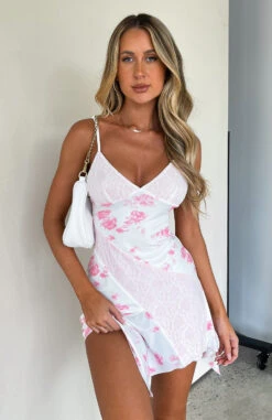 Settle For You Mini Dress Pink Ivy -White Fox Sales SETTLE FOR YOU MINI DRESS 13.05.23 02