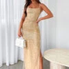 Shining Star Maxi Dress Gold 1 Shining Star Maxi Dress Gold -White Fox Sales SHINING STAR DRESS 14.03.2023 001