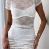 Shying Away Lace Mini Dress White -White Fox Sales SHYING AWAY LACE MINI DRESS 02 08 23 01