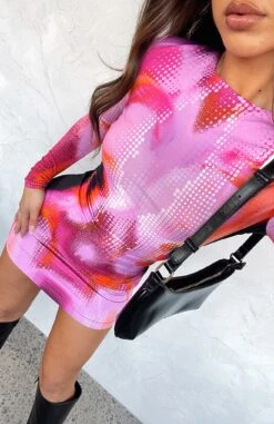Soulmate Long Sleeve Mini Dress Mars
