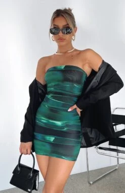 Spark The Passion Mini Dress Green Distortion 14 Spark The Passion Mini Dress Green Distortion -White Fox Sales SPARK THE PASSION MINI DRESS 17.05.22 06