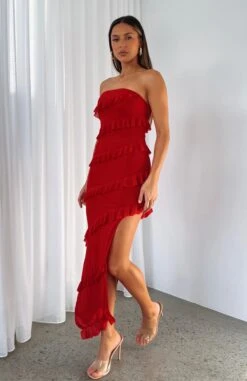 Sweet Desire Maxi Dress Red 11 Sweet Desire Maxi Dress Red -White Fox Sales SWEET DESIRE MAXI DRESS 15 08 23 01