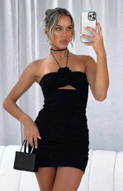 Tomorrow And Tonight Mini Dress Black -White Fox Sales TOMORROW AND TONIGHT MINI DRESS 211222 04