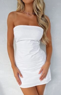 Try Your Luck Strapless Mini Dress White 14 Try Your Luck Strapless Mini Dress White -White Fox Sales TRY YOUR LUCK STRAPLESS MINI DRESS 19.04.23 06