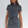 We Are Young Mini Dress Charcoal -White Fox Sales WE ARE YOUNG CARGO MINI DRESS 02 08 23 03