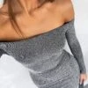 Won't Get Over You Long Sleeve Mini Dress Silver -White Fox Sales WON T GET OVER YOU LS DRESS 05.07.23 08