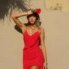 End Of The Road Maxi Dress Red 1 End Of The Road Maxi Dress Red -White Fox Sales endoftheroad