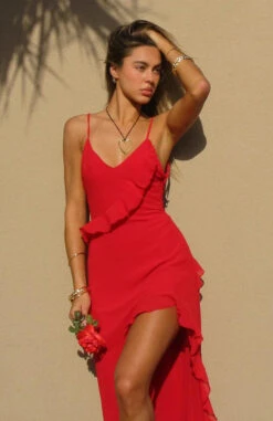 End Of The Road Maxi Dress Red 13 End Of The Road Maxi Dress Red -White Fox Sales hjigbmv