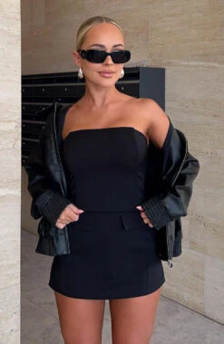 If I Can't Mini Dress Black -White Fox Sales oergbd