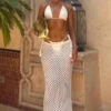See Me Now Crochet Maxi Skirt Off White 2 See Me Now Crochet Maxi Skirt Off White -White Fox Sales shan